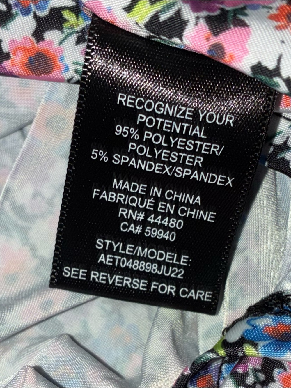 NWT Revolve x AFRM Lazo Floral Crop Top Cottagecore Festival Satiny Feel - Picture 7 of 8